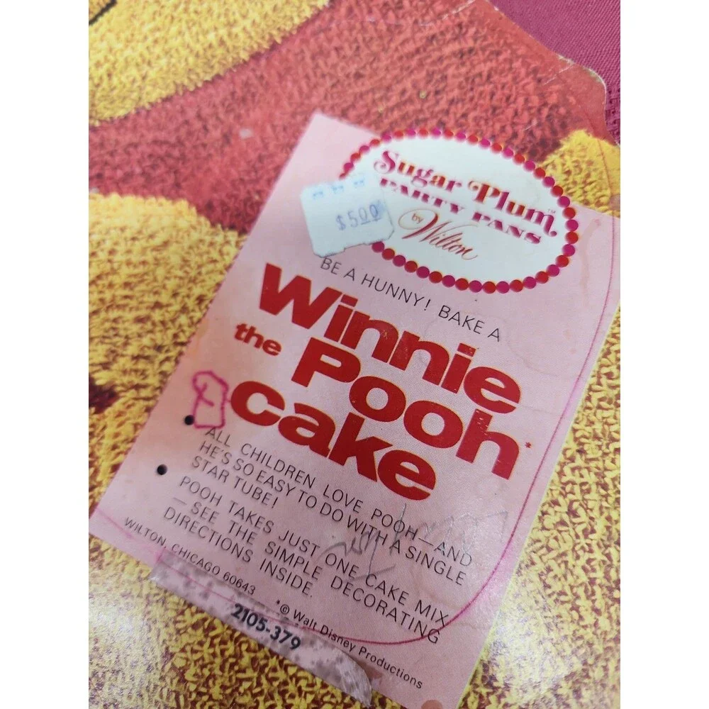 Vintage 1976 Wilton Winnie The Pooh Cake Pan/Mold Original Paper Insert 2105-379
